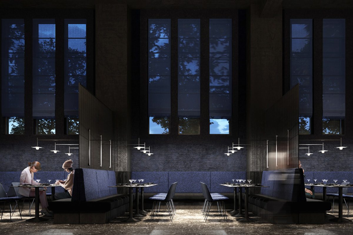 210414_ArnoldWernerArchitekten_Projekt_BergsonKunstkraftwerk_GrauwaldRendering_Restaurant